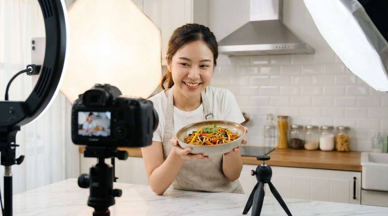 反差母狗美食视频